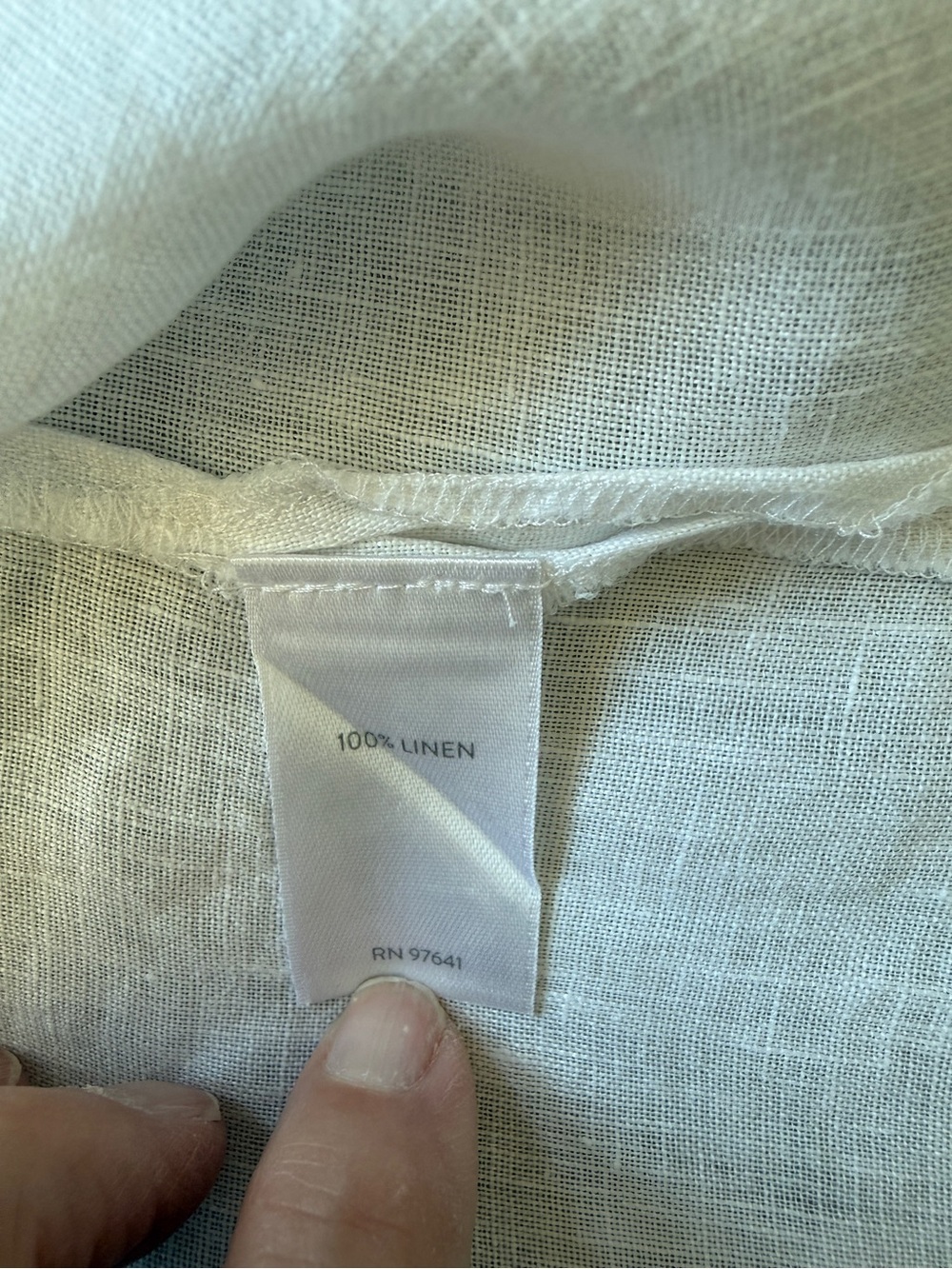 J. Jill Love Linen 100% Women’s XL White Button-Up Shirt Airy Cool Classic - Picture 9 of 11
